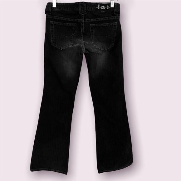 Womens LEI Low Rise Wide Flare Vintage Jeans - Picture 3 of 3